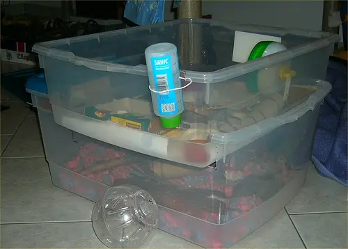 homemade hamster cage